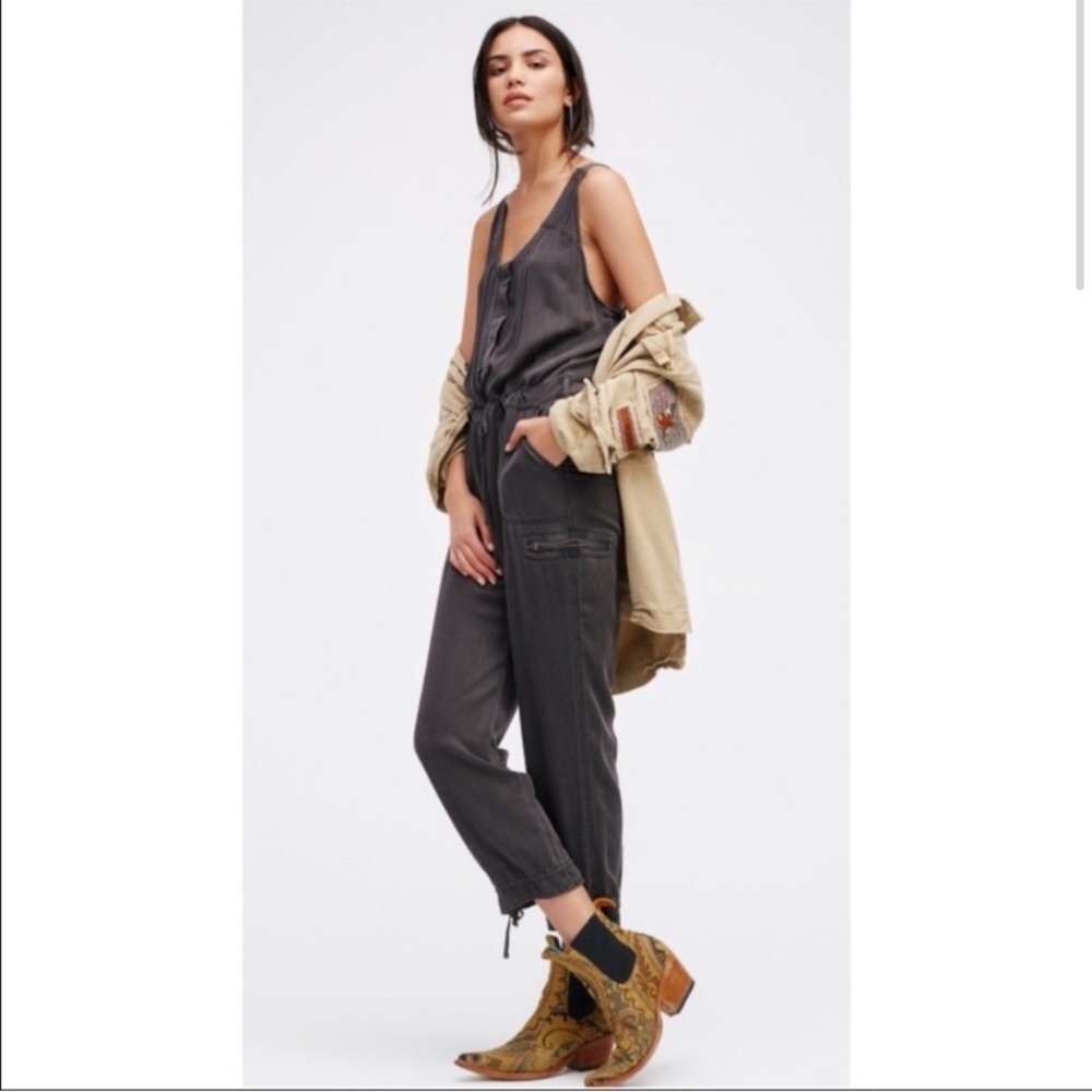 Free People Roaring Rayon Jumpsuit